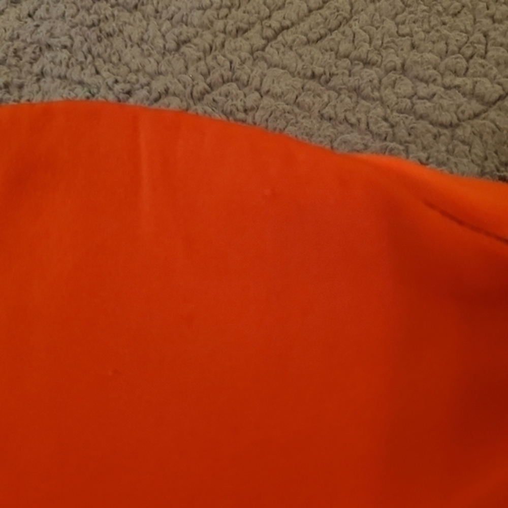 Dolce Vita Red Orange Strapless Silk Blend Dress - Picture 11 of 12
